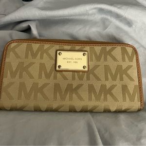 Michael Kors Long Gold Wallet